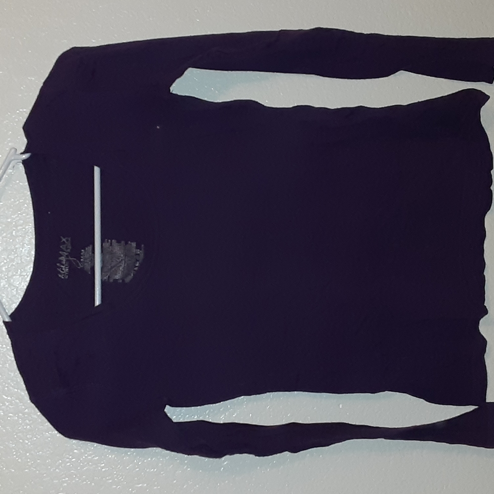 Miley Cyrus purple long sleeve